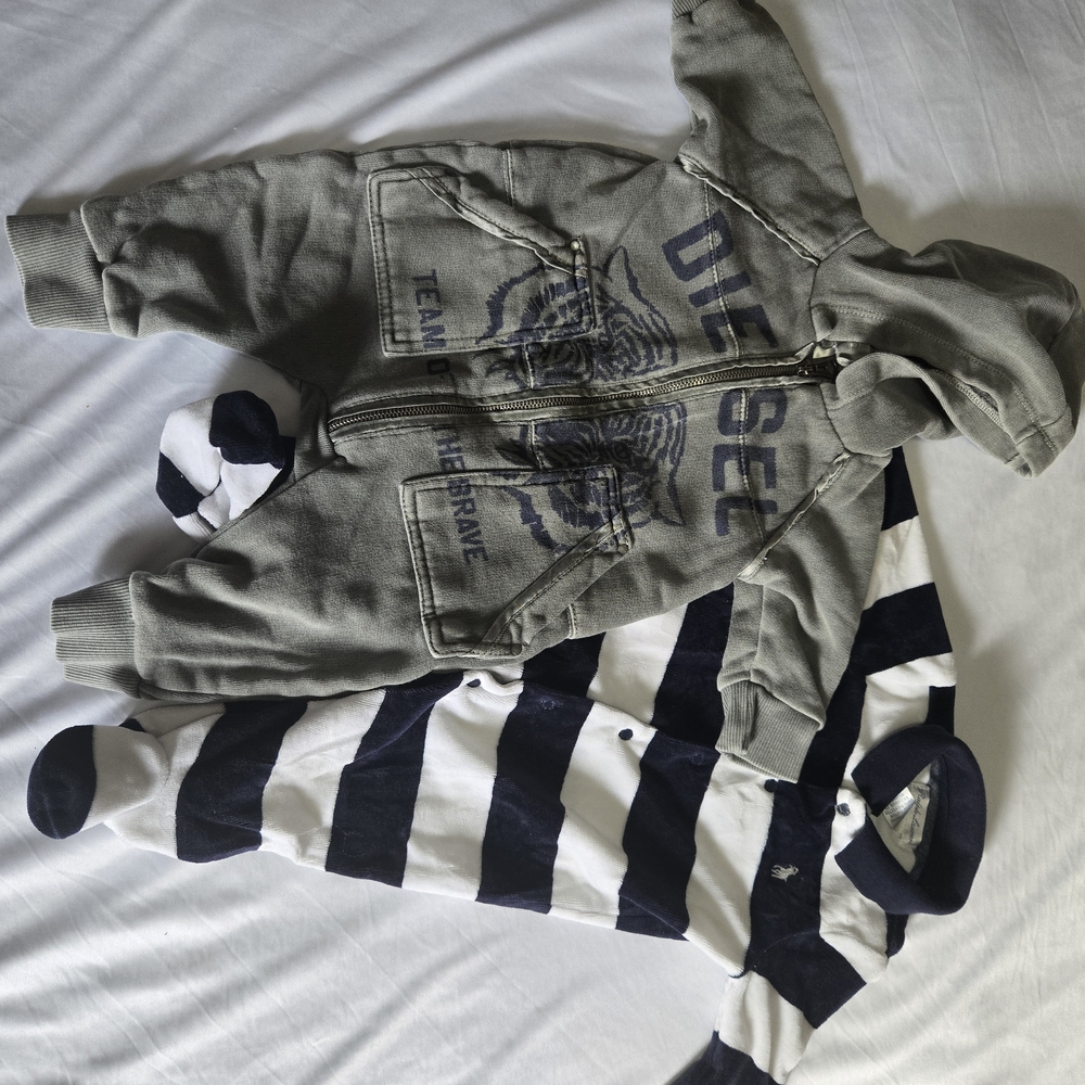 Bundle Diesel And Ralph Lauren Onsies 3M
